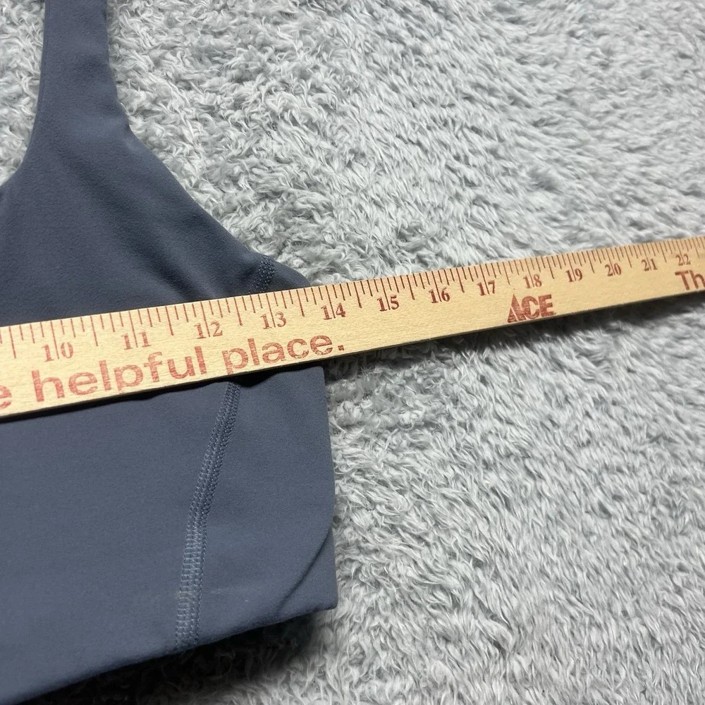 Free People Movement Never Better Square Neck Sports Bra‎ Small Blue Stretch